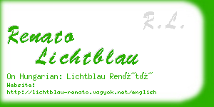 renato lichtblau business card